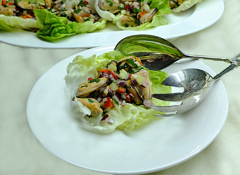 Фото рецепт салат из мидий рецепт с фото очень вкусный пошаговый