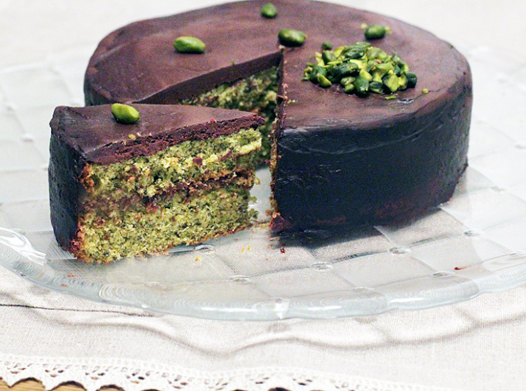 Шоколадно-фисташковый торт – Рецепты – Домашний
