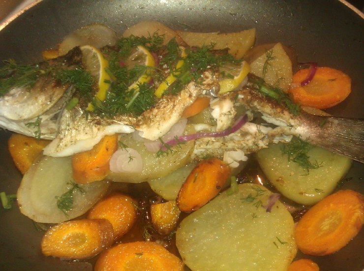 Рыба с овощами на сковороде рецепты