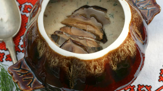 Суп-пюре с белыми грибами